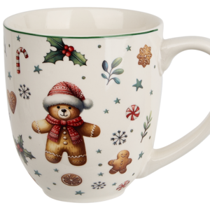 Cute Xmas Gingerbread Man Bear Coffee Mug