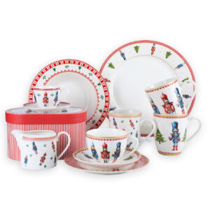 Classic Nutcracker Christmas Dinnerware & Tea Collection